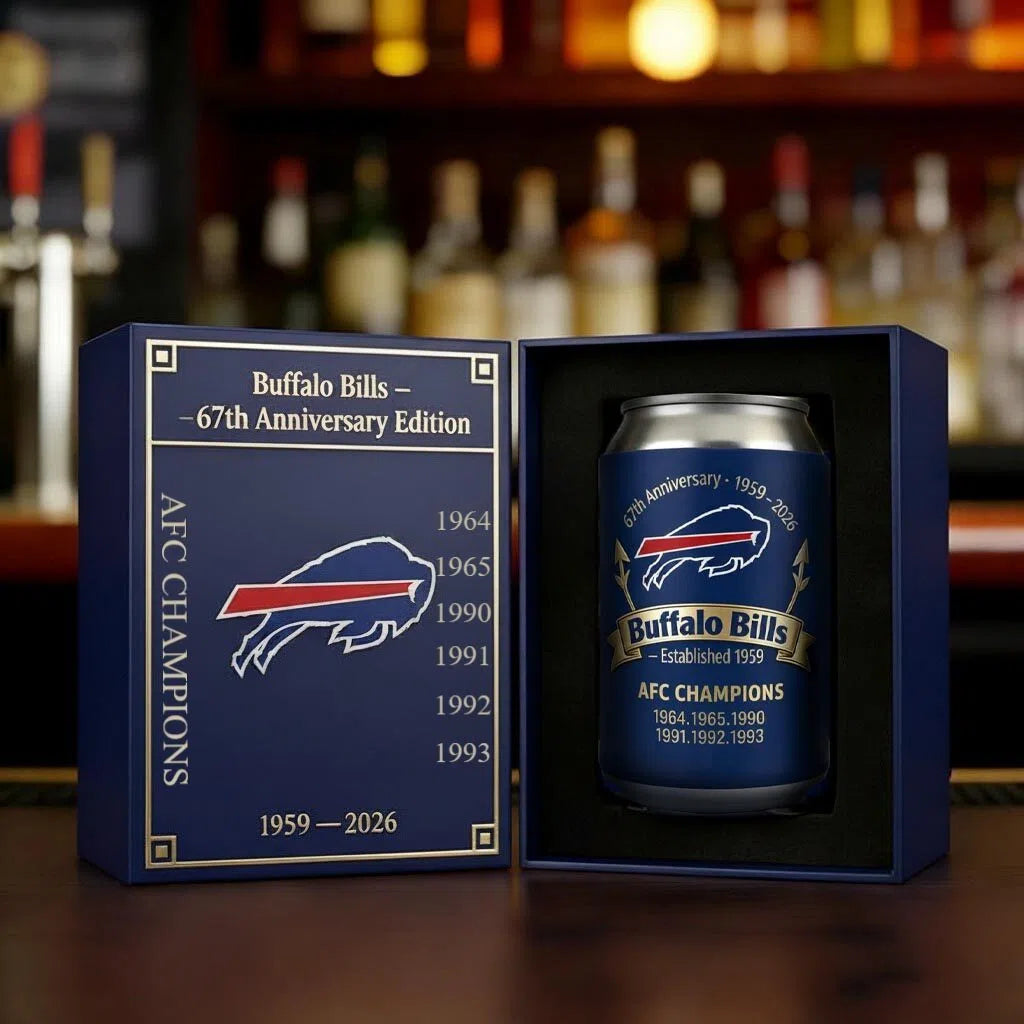 Buffalo Bills 2026 Anniversary Edition Can Cooler