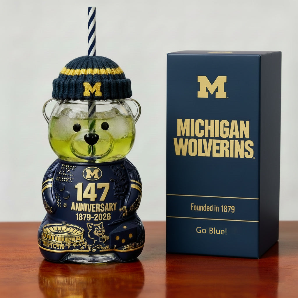 Michigan Wolverines Anniversary Bear Cup