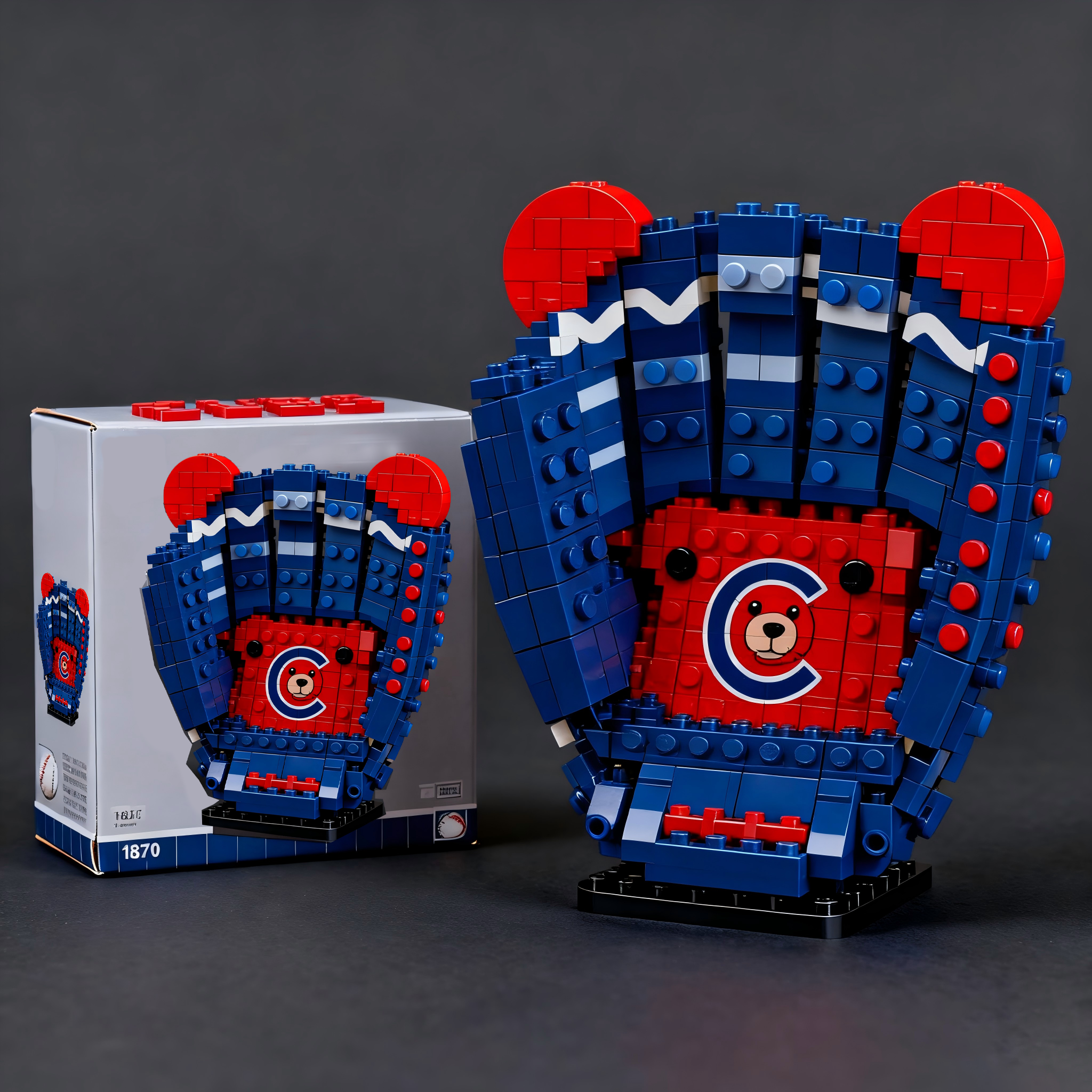 MLB Teams Baseball Glove Building Block Set
