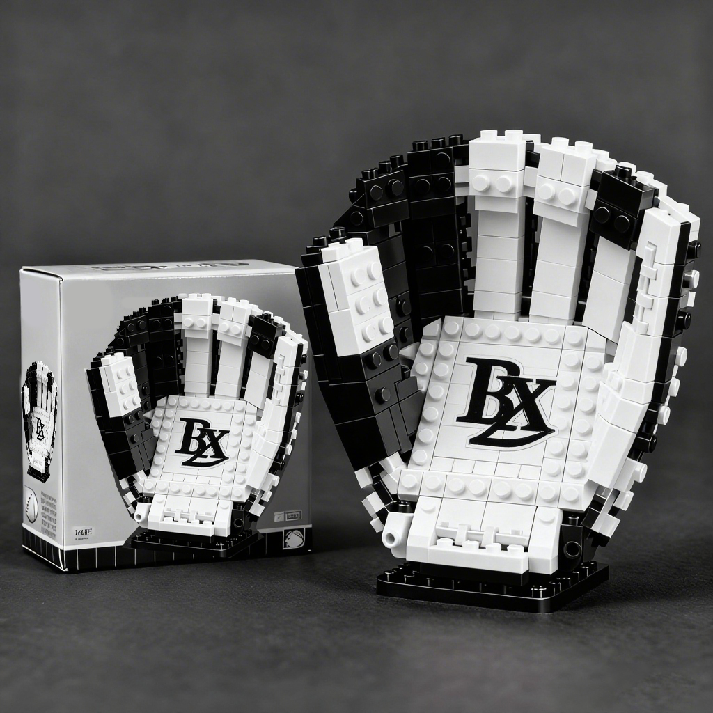 MLB Teams Baseball Glove Building Block Set