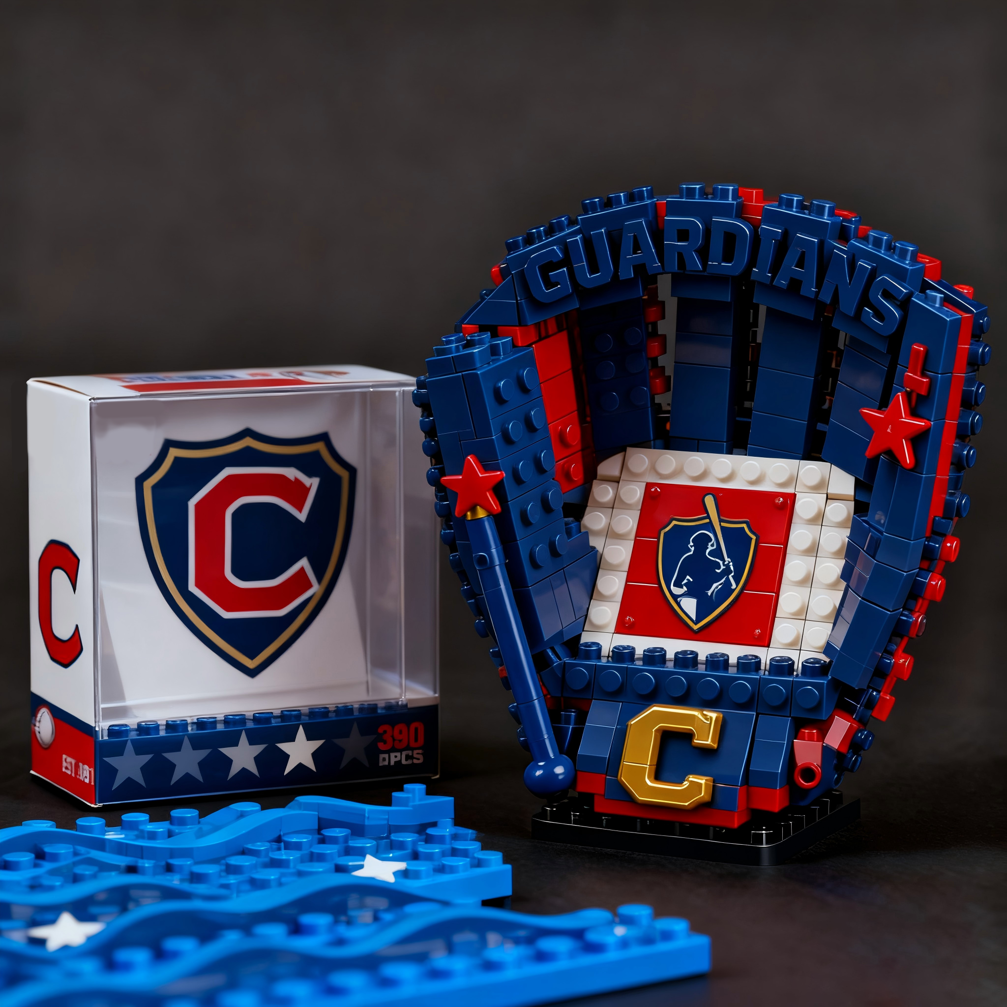 MLB Teams Baseball Glove Building Block Set