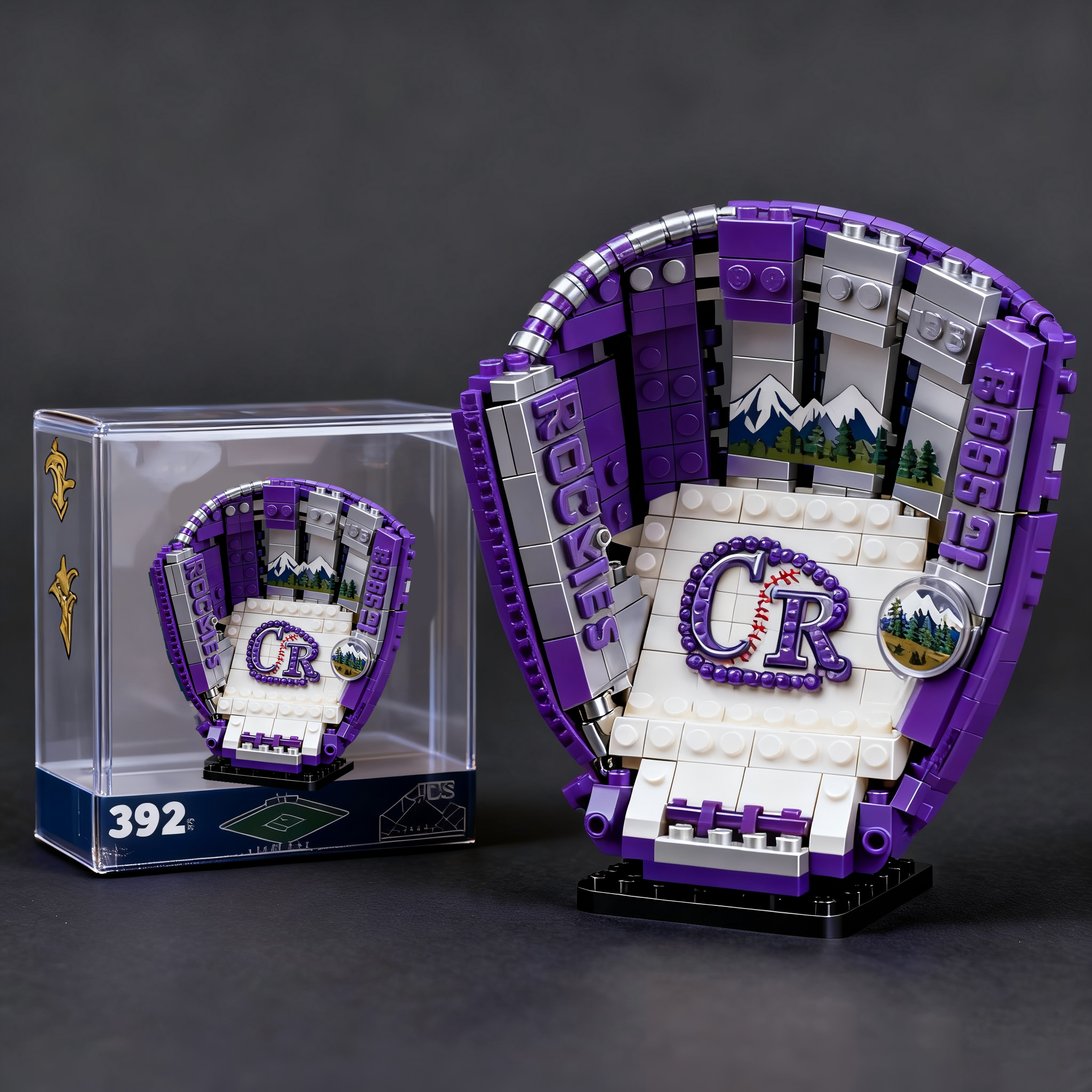 MLB Teams Baseball Glove Building Block Set