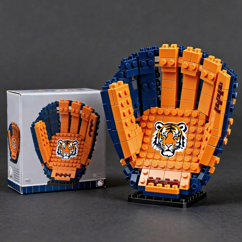 MLB Teams Baseball Glove Building Block Set