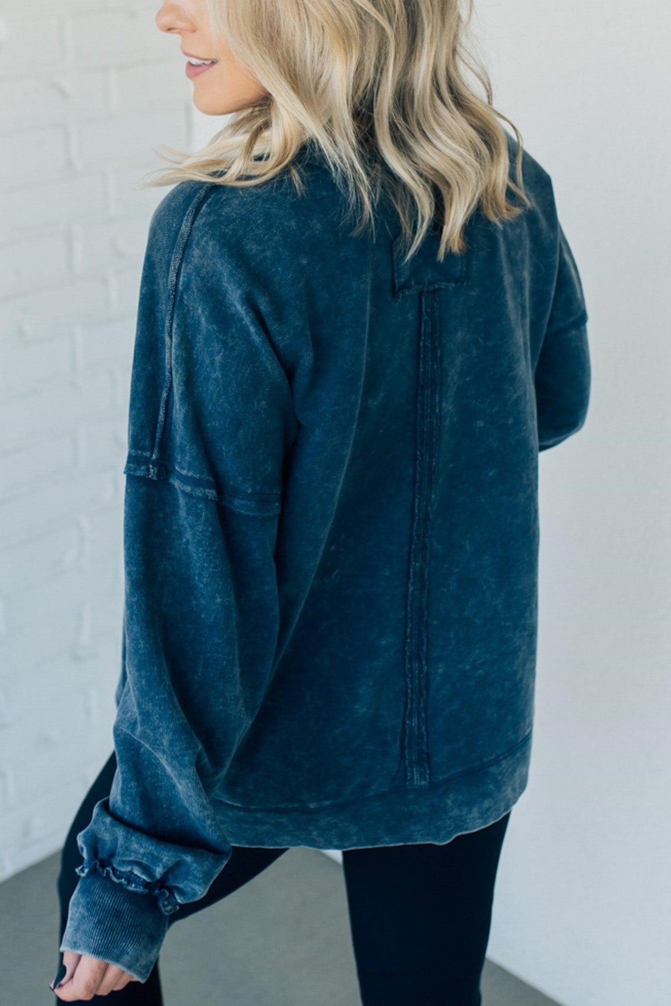 ✨Women's Terry Acid Wash Pullover (Buy 2 Free Shipping)