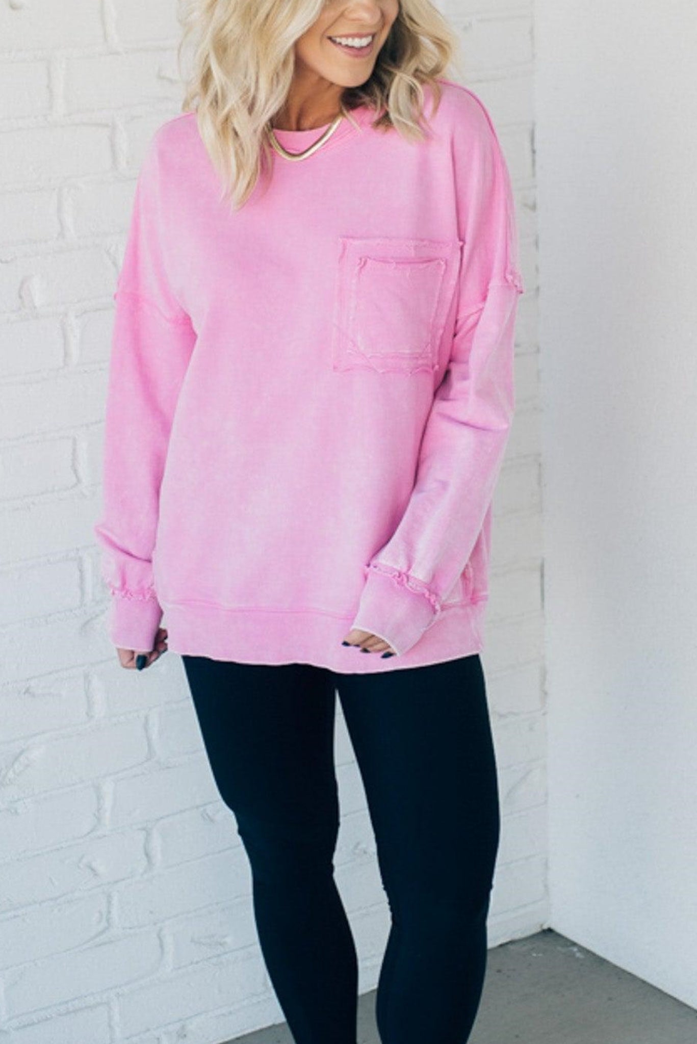 ✨Women's Terry Acid Wash Pullover (Buy 2 Free Shipping)