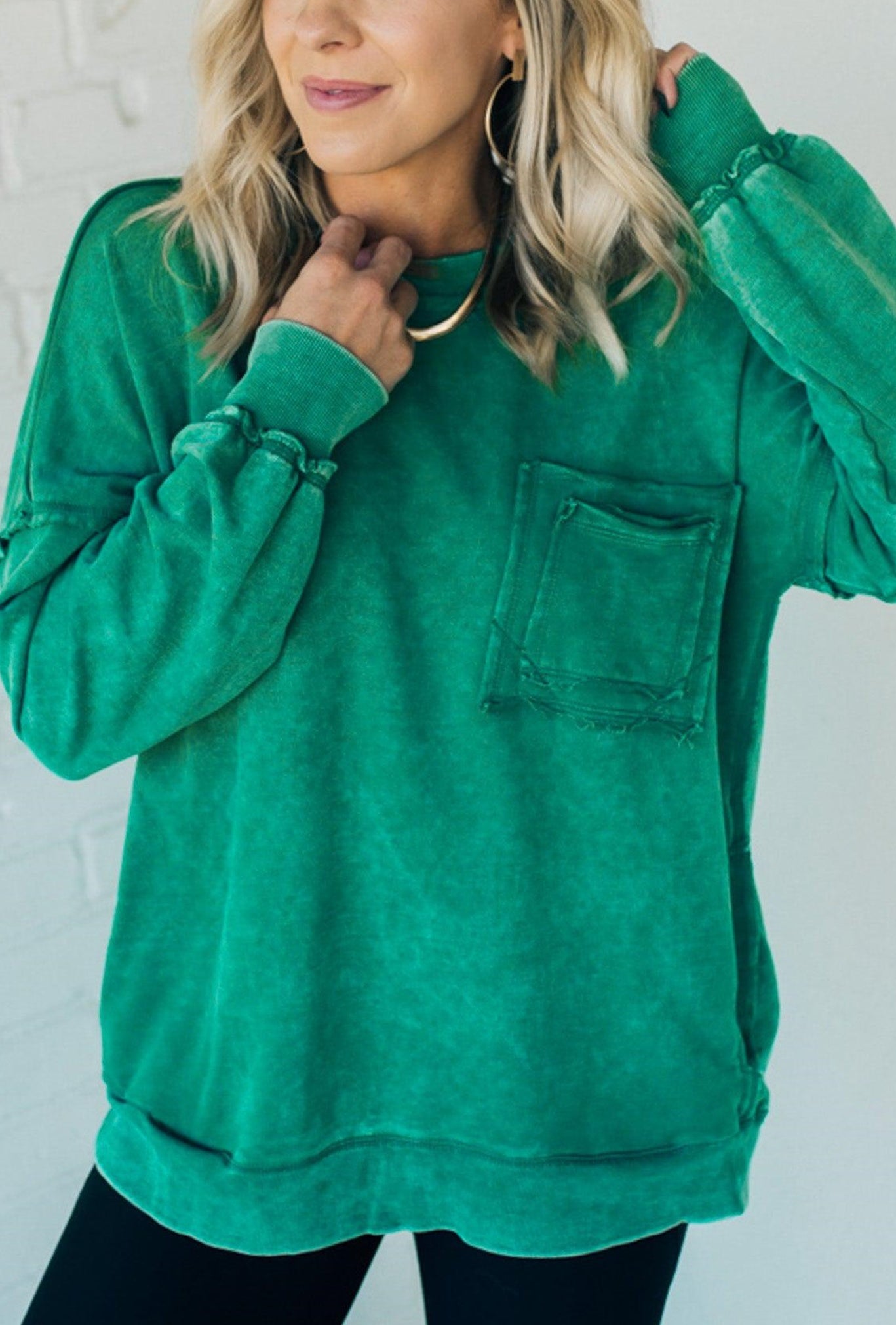 ✨Women's Terry Acid Wash Pullover (Buy 2 Free Shipping)