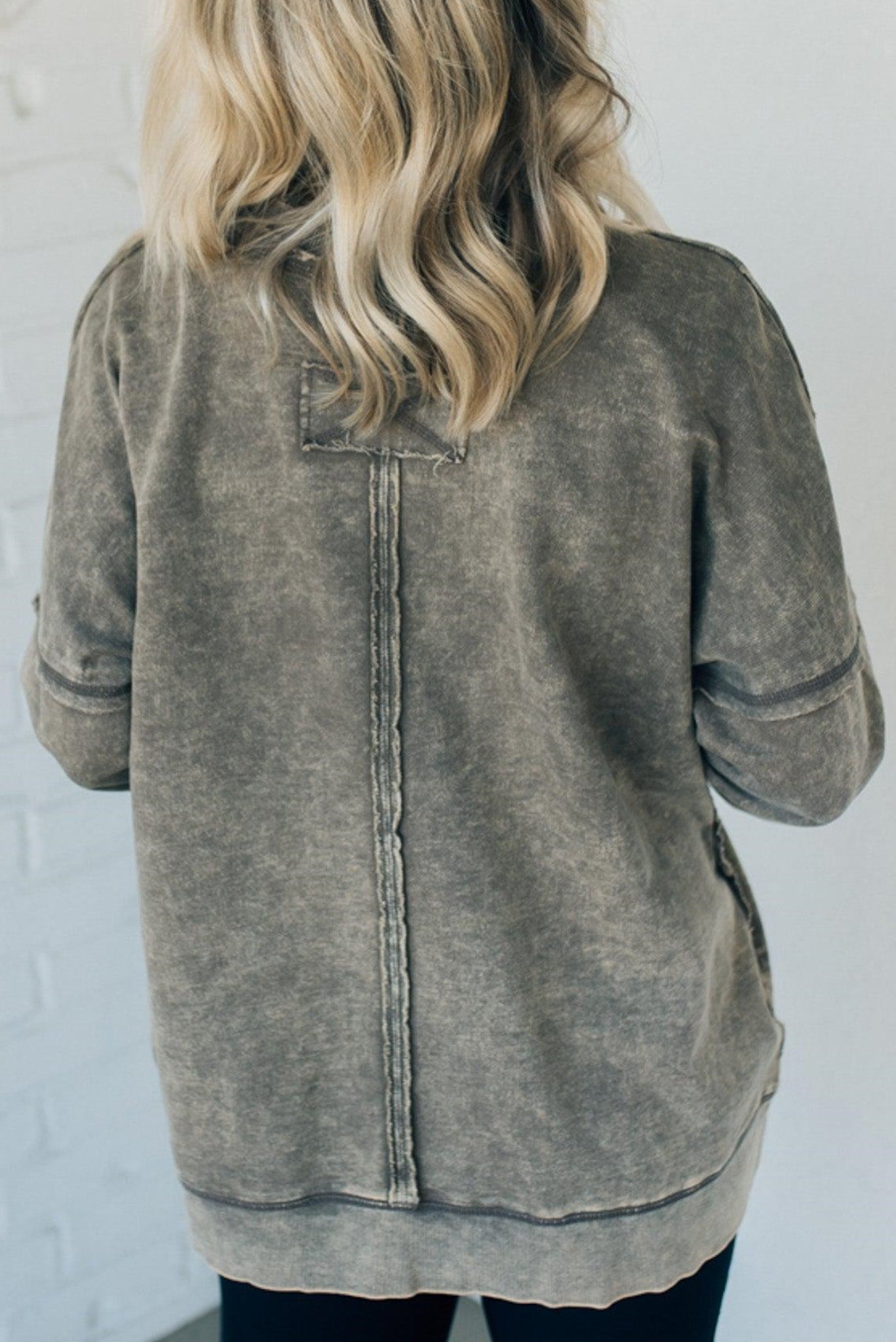 ✨Women's Terry Acid Wash Pullover (Buy 2 Free Shipping)