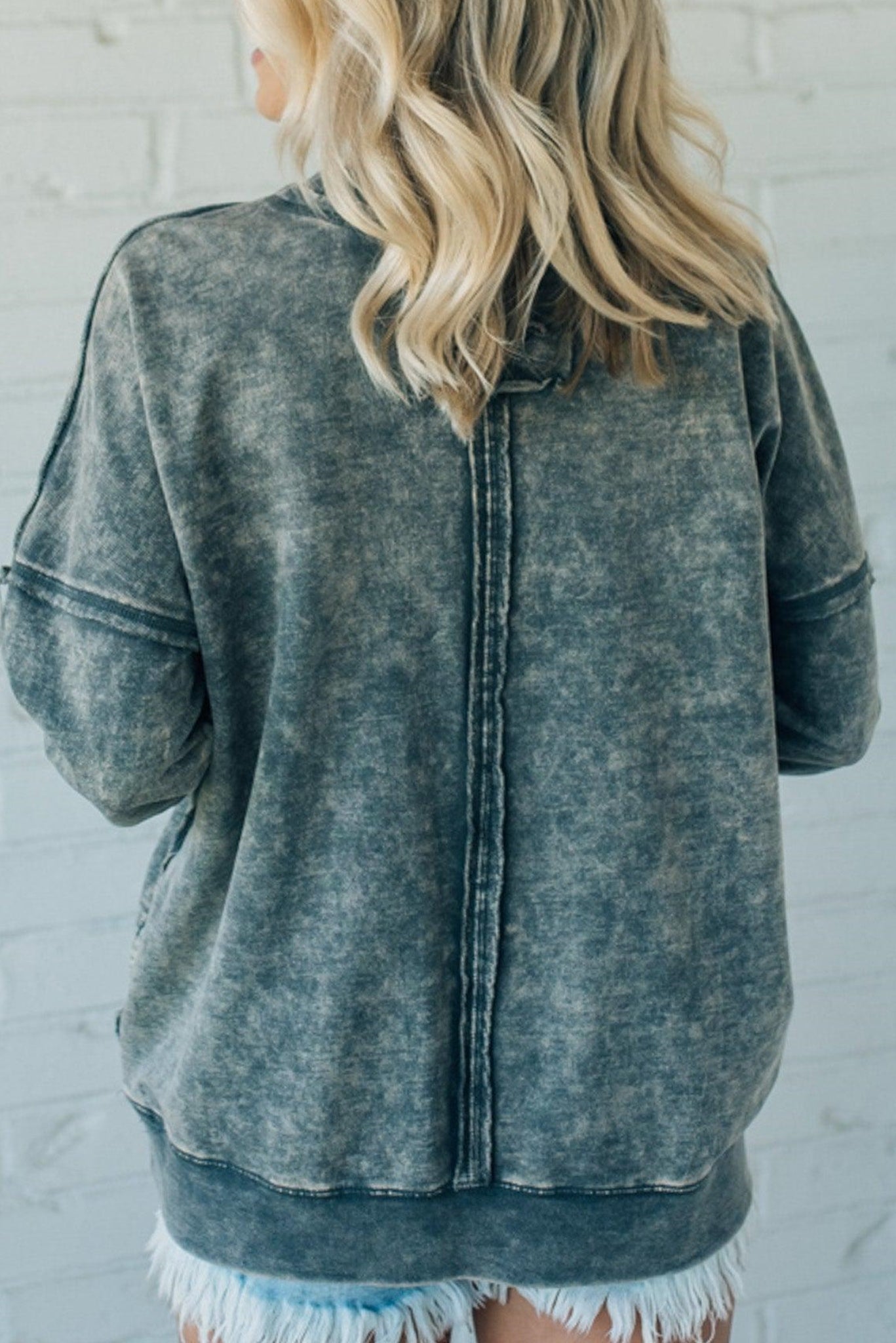 ✨Women's Terry Acid Wash Pullover (Buy 2 Free Shipping)