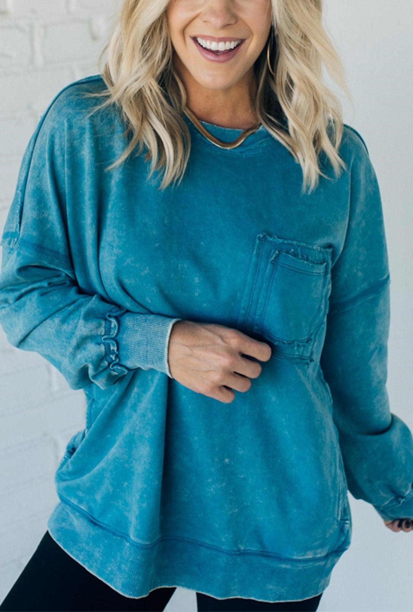 ✨Women's Terry Acid Wash Pullover (Buy 2 Free Shipping)