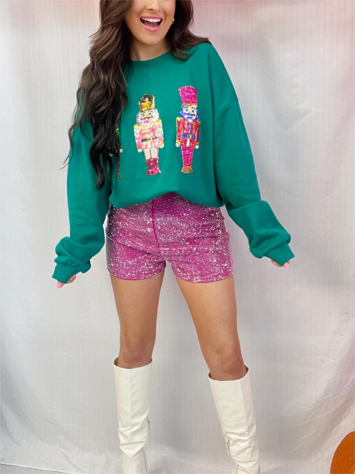 Christmas Sequin Nutcracker Pullover (Buy 2 Free Shipping)
