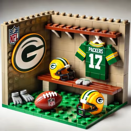 NFL Teams Custom Building Blocks Creative Peripheral Gift Model Toy Mini Changing Room Professional Football League Teams DDT CTND