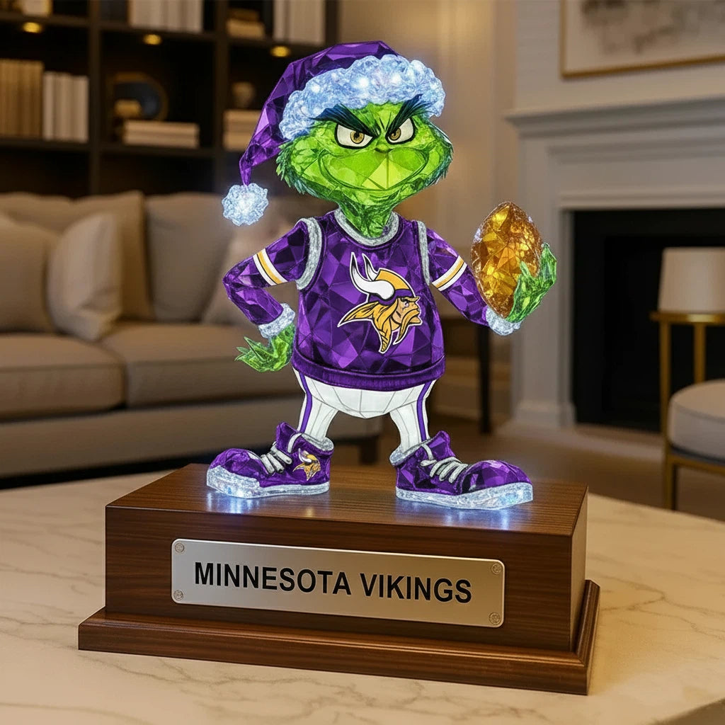 Football Team  Crystal Figurine Desktop Ornament