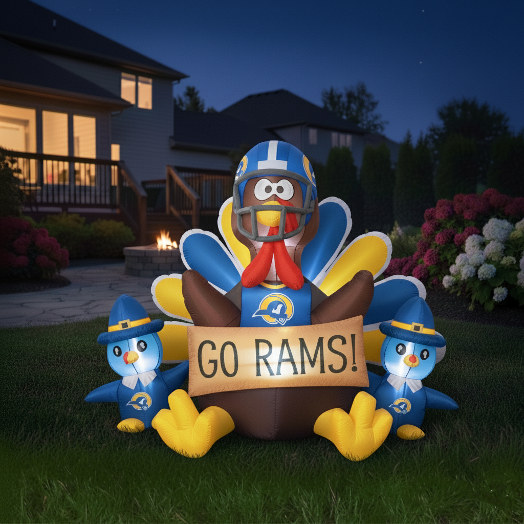 🎁BUY 2 GET 2 FREE🔥 NFL Team Inflatable Thanksgiving Turkey Decoration🦃