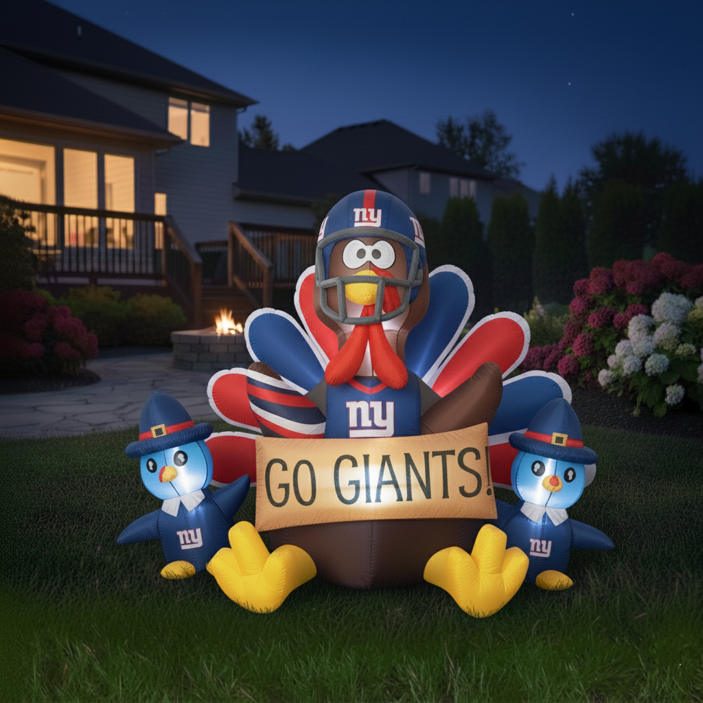 🎁BUY 2 GET 2 FREE🔥 NFL Team Inflatable Thanksgiving Turkey Decoration🦃