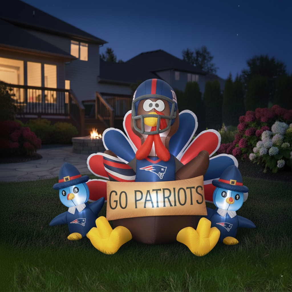 🎁BUY 2 GET 2 FREE🔥 NFL Team Inflatable Thanksgiving Turkey Decoration🦃