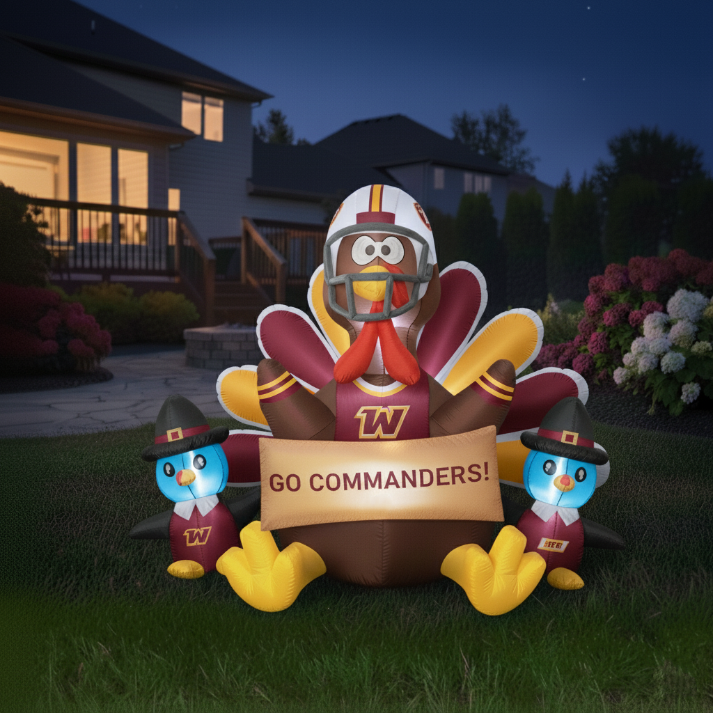 🎁BUY 2 GET 2 FREE🔥 NFL Team Inflatable Thanksgiving Turkey Decoration🦃