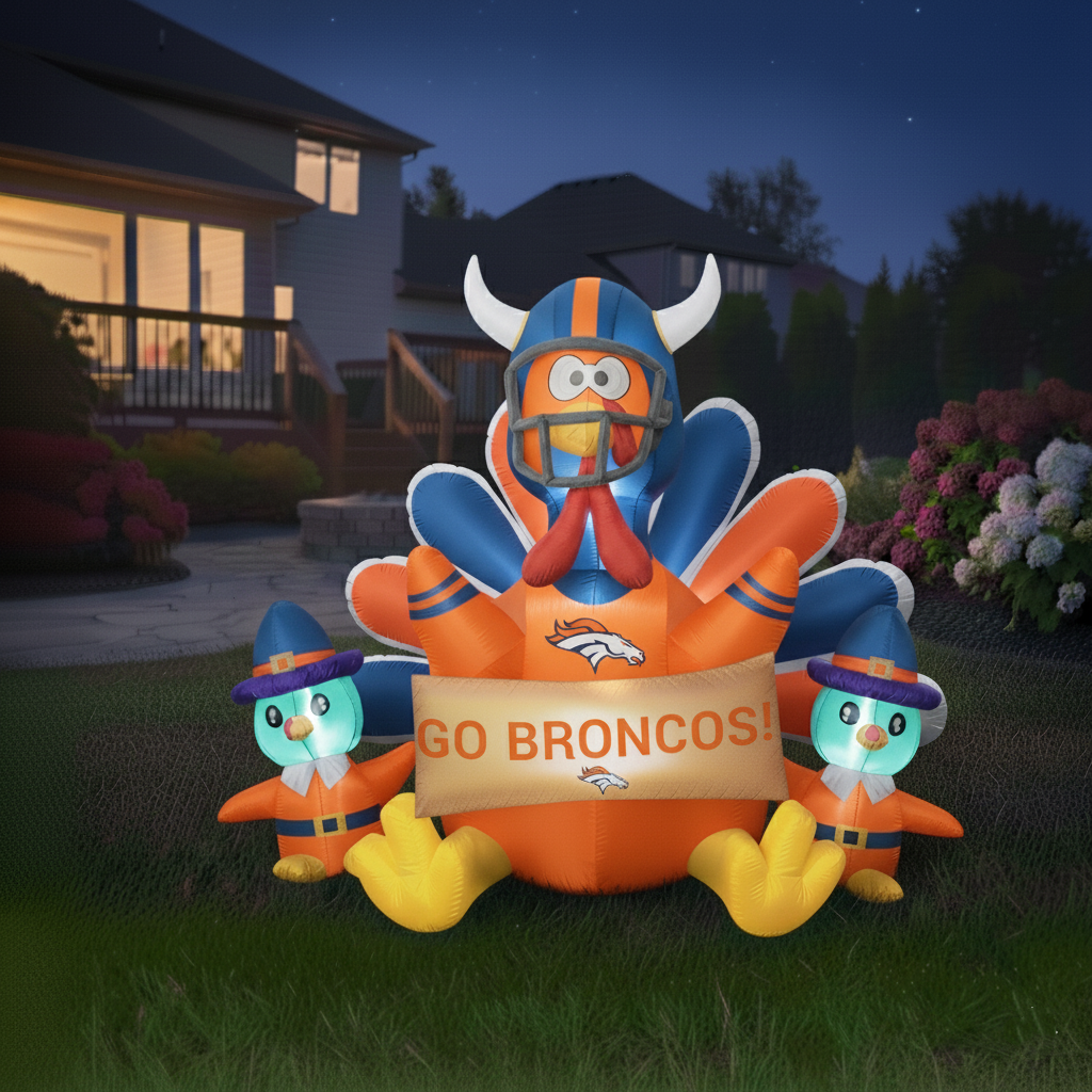 🎁BUY 2 GET 2 FREE🔥 NFL Team Inflatable Thanksgiving Turkey Decoration🦃