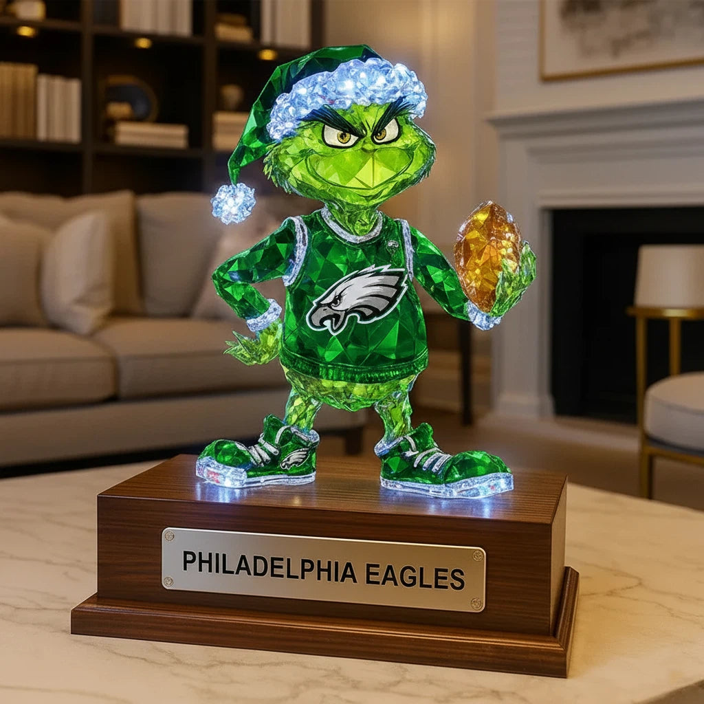 Football Team  Crystal Figurine Desktop Ornament