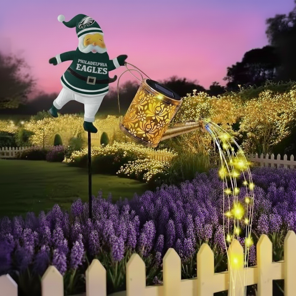 🎁BUY 2 GET 2 FREE🔥NFL Santa Garden Decor with Solar Watering Can Light