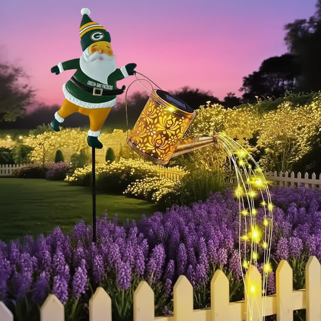 🎁BUY 2 GET 2 FREE🔥NFL Santa Garden Decor with Solar Watering Can Light