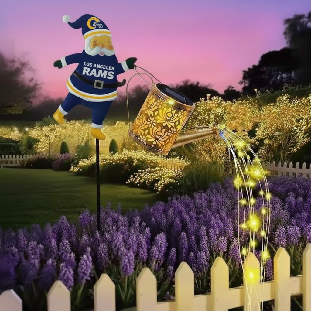 🎁BUY 2 GET 2 FREE🔥NFL Santa Garden Decor with Solar Watering Can Light