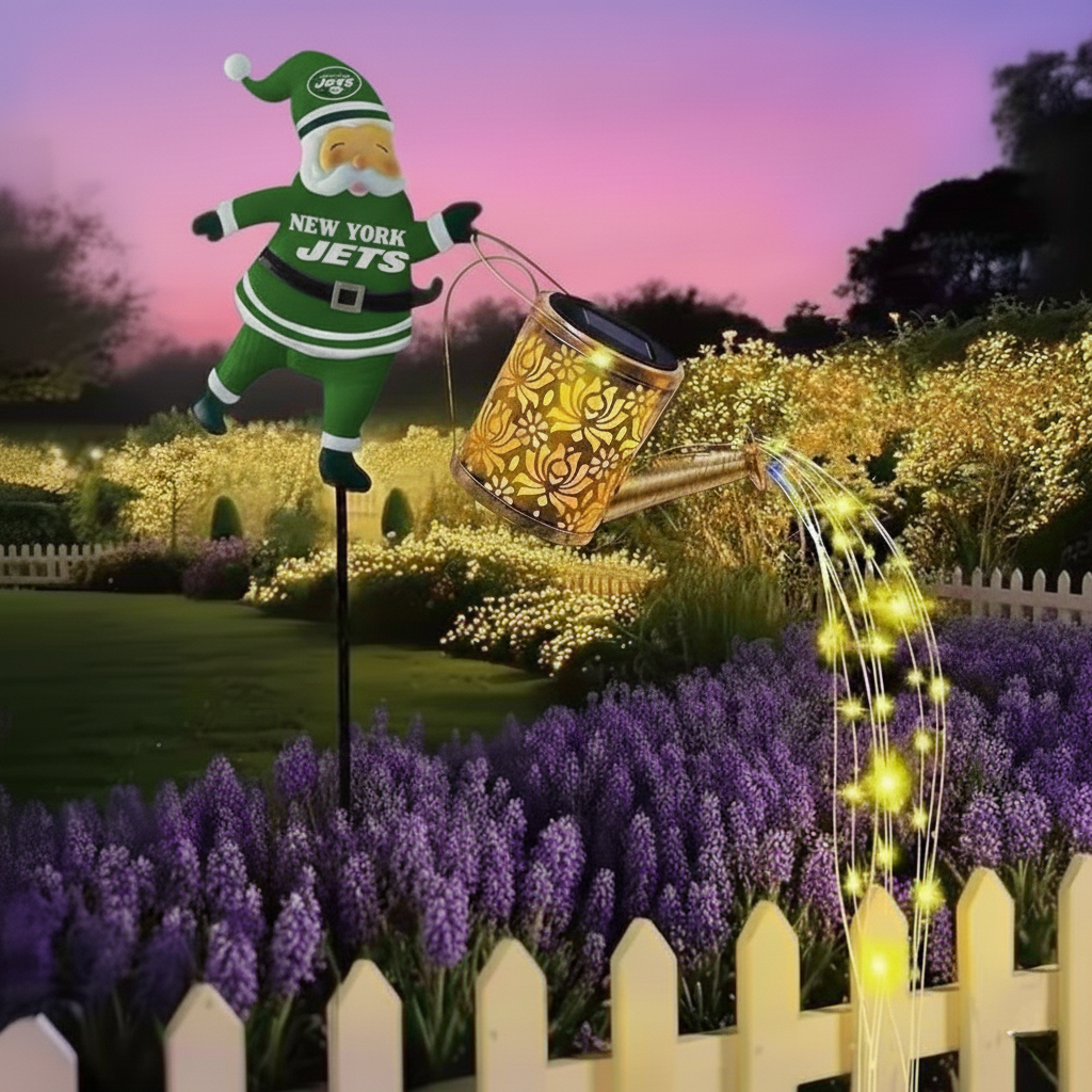 🎁BUY 2 GET 2 FREE🔥NFL Santa Garden Decor with Solar Watering Can Light