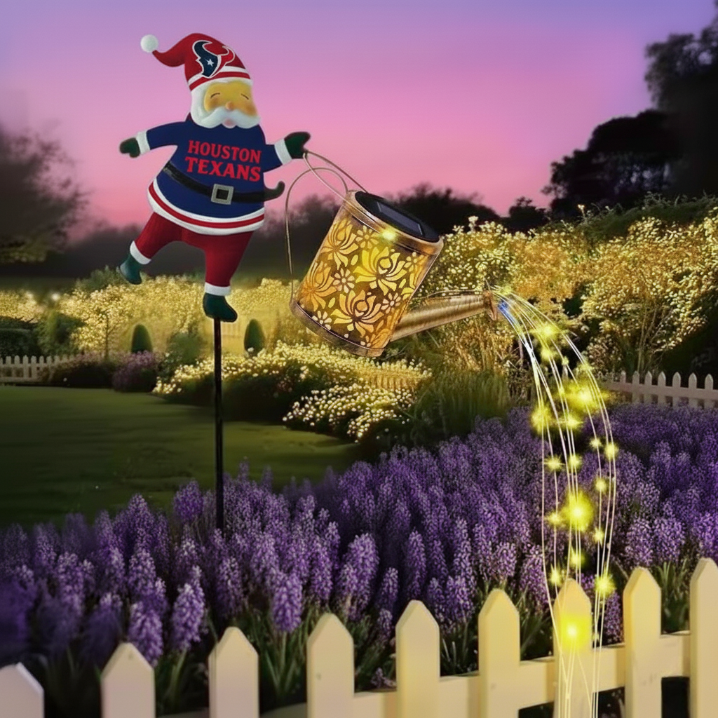 🎁BUY 2 GET 2 FREE🔥NFL Santa Garden Decor with Solar Watering Can Light