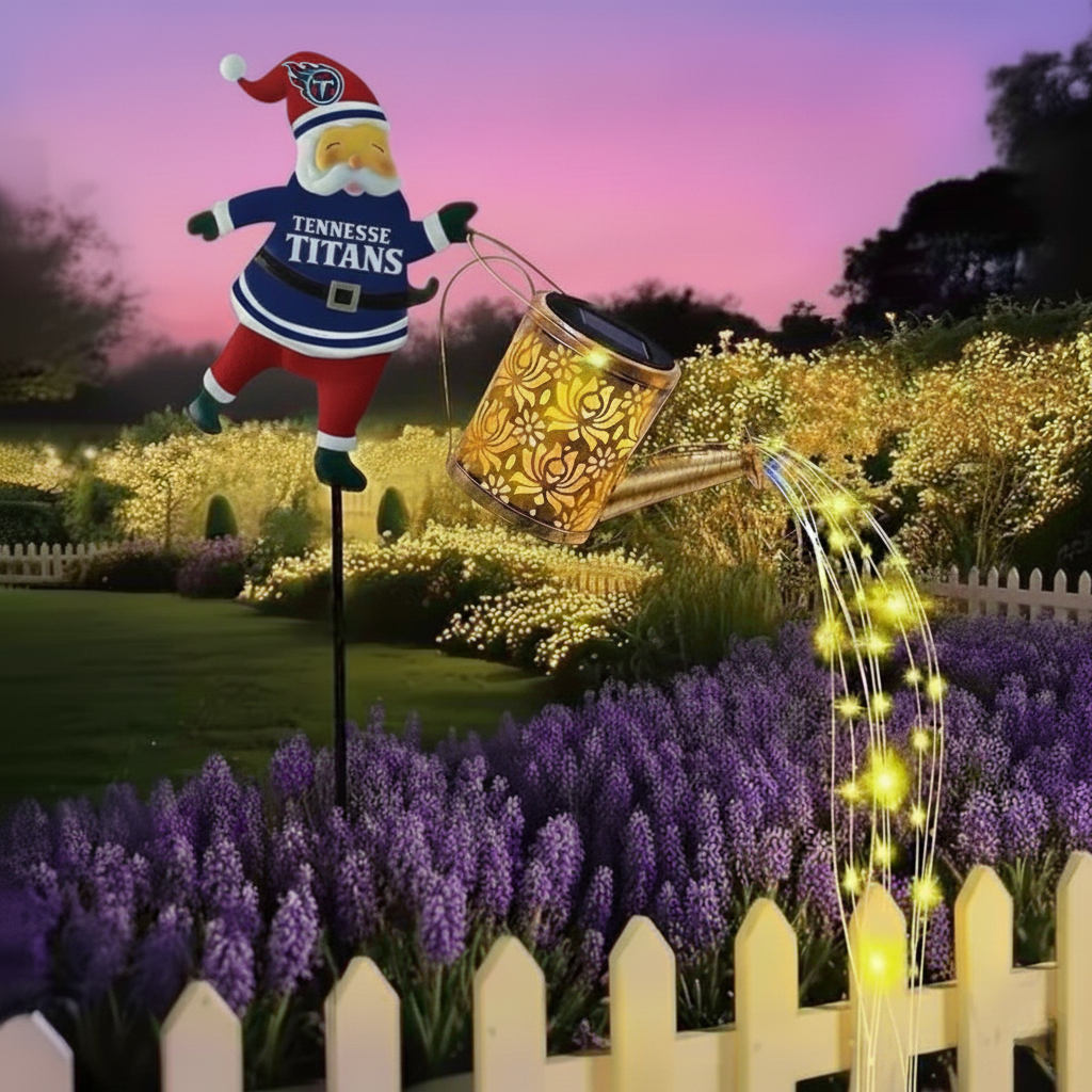 🎁BUY 2 GET 2 FREE🔥NFL Santa Garden Decor with Solar Watering Can Light