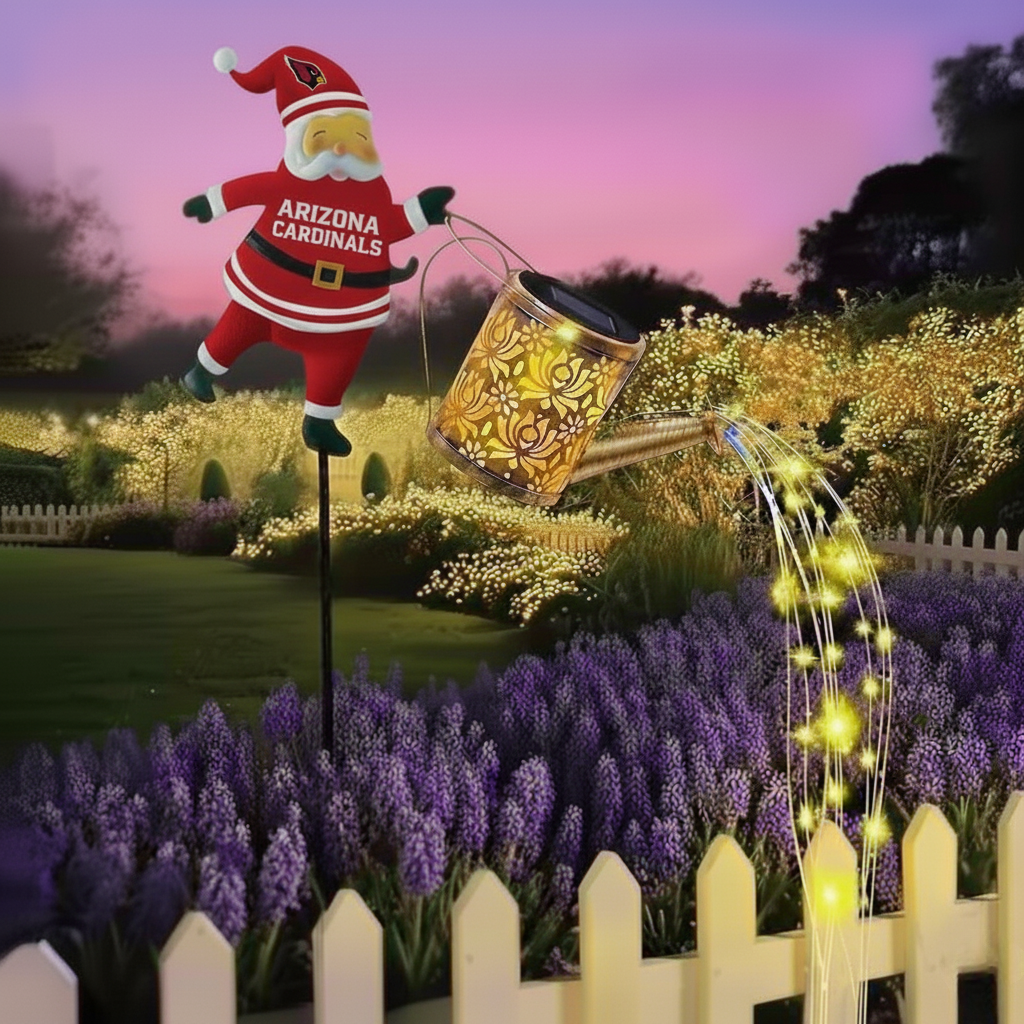 🎁BUY 2 GET 2 FREE🔥NFL Santa Garden Decor with Solar Watering Can Light