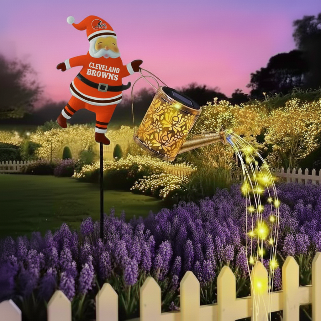 🎁BUY 2 GET 2 FREE🔥NFL Santa Garden Decor with Solar Watering Can Light