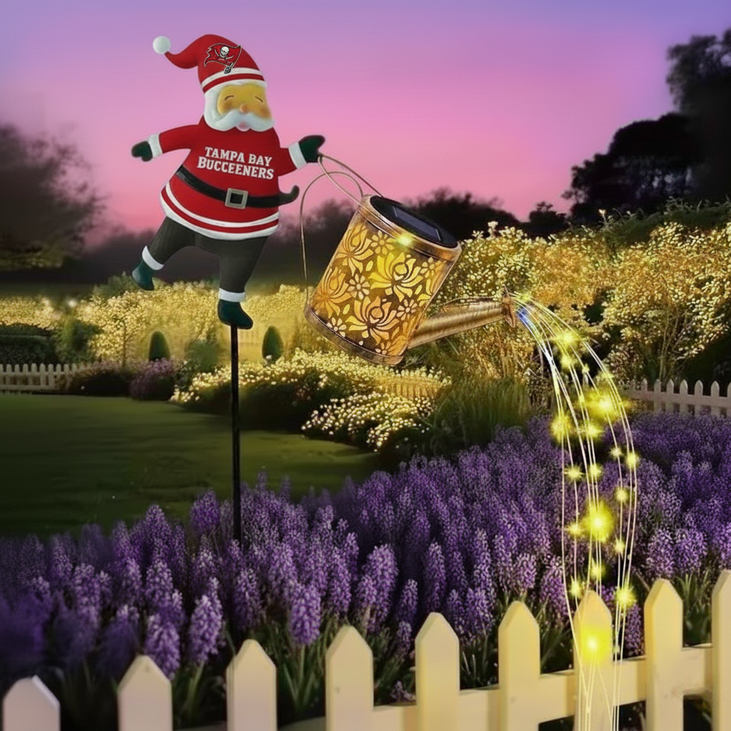 🎁BUY 2 GET 2 FREE🔥NFL Santa Garden Decor with Solar Watering Can Light