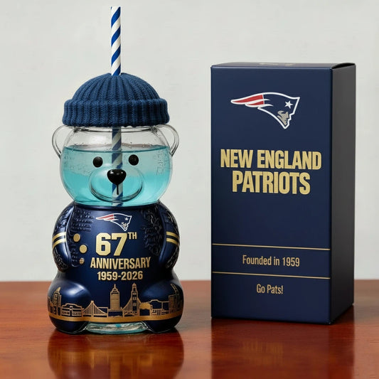 New England Patriots 2026 Anniversary Bear Drinkware