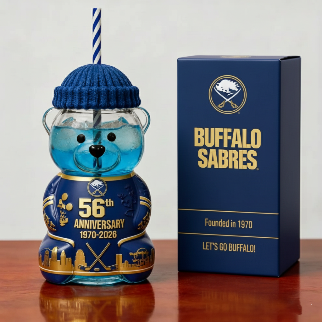 Buffalo Sabres 56th Anniversary Bear Bottle – Limited Edition (1970–2026)