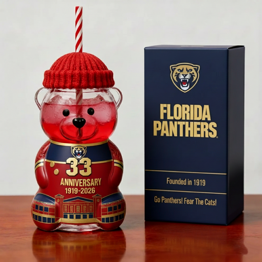 Florida Panthers 33rd Anniversary Bear Bottle – Limited Edition (1919–2026)