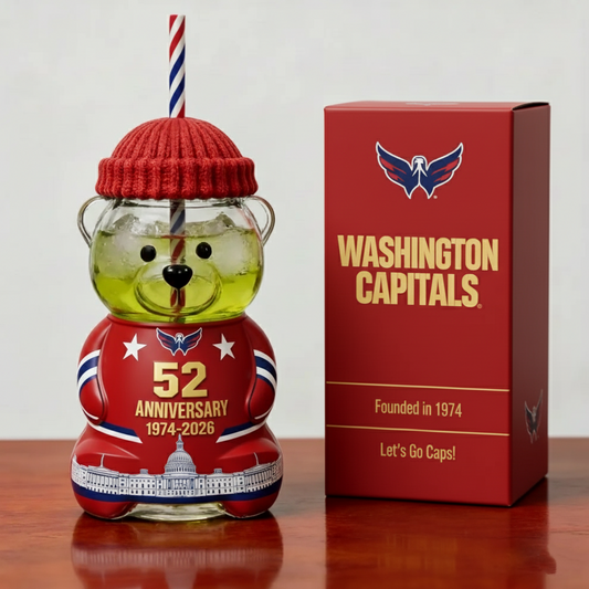 Washington Capitals 52nd Anniversary Bear Bottle – Limited Edition (1974–2026)