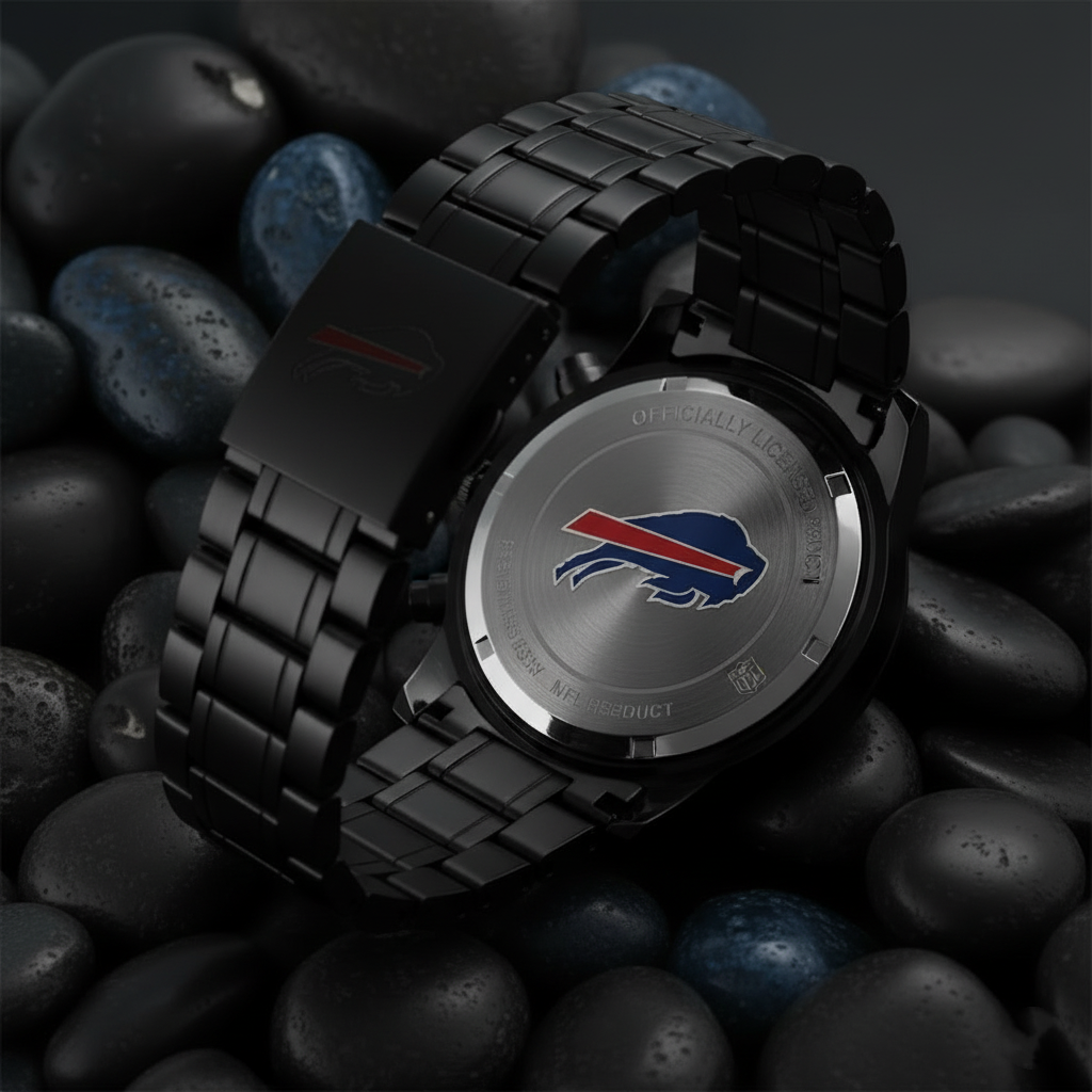 Buffalo Bills 66th Anniversary Commemorative Stainless Steel Watch (1960–2026)