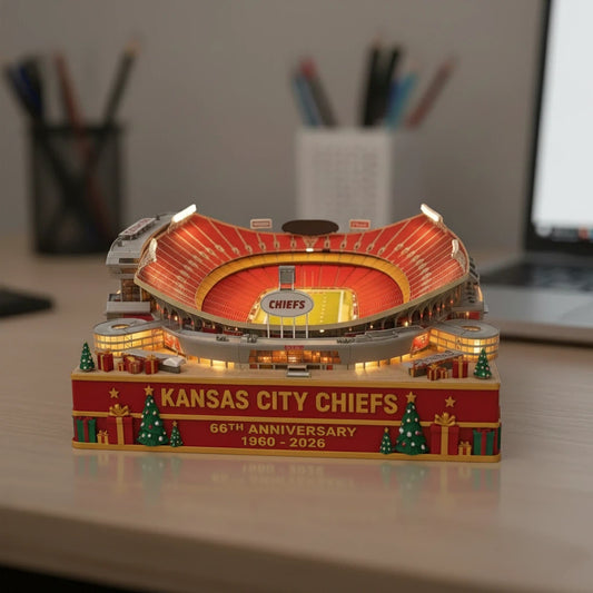 Kansas City Chiefs 66th Anniversary Arrowhead Stadium Light-Up Collectible Model
