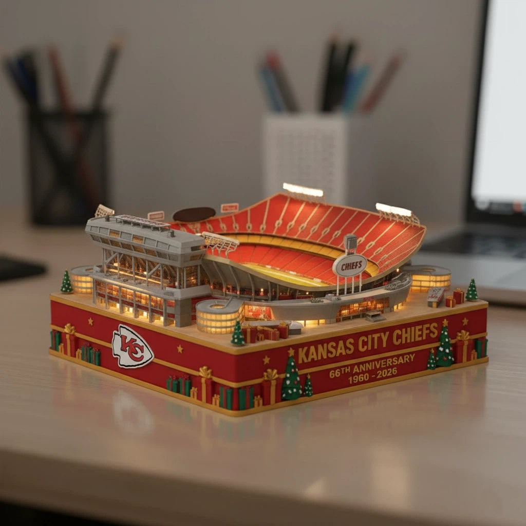 Kansas City Chiefs 66th Anniversary Arrowhead Stadium Light-Up Collectible Model