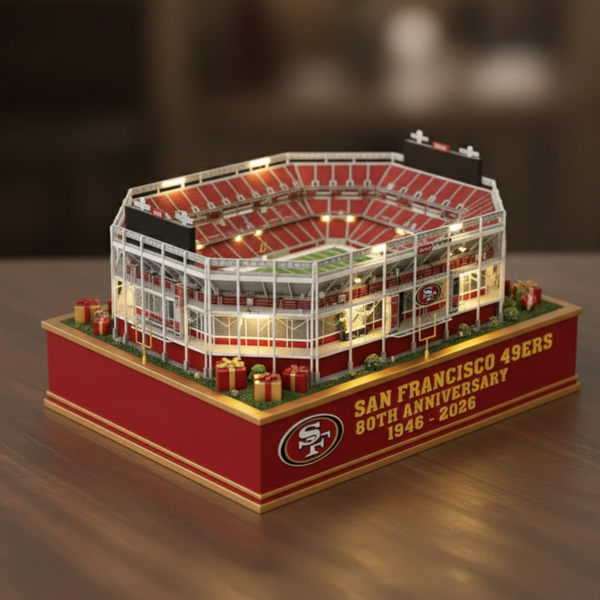 San Francisco 49ers 80th Anniversary Levi's Stadium Light-Up Collectible Model