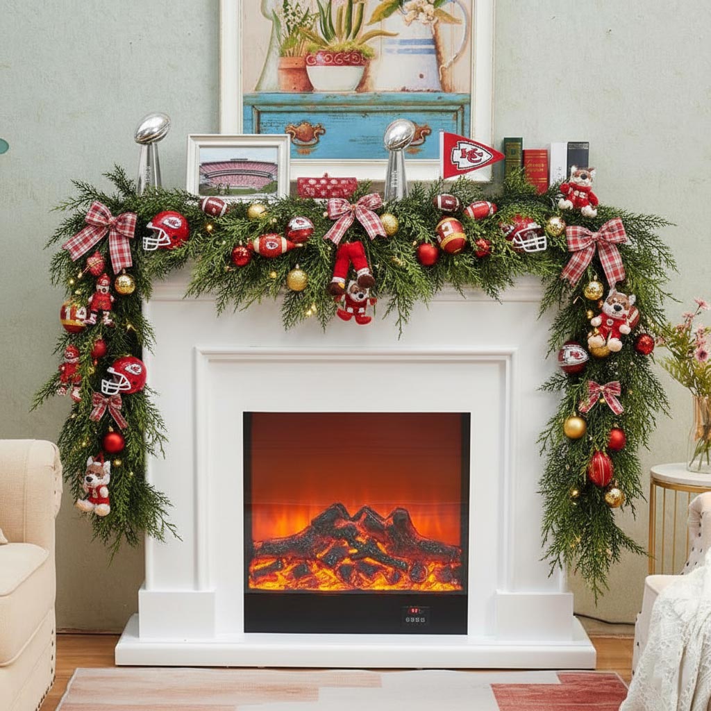 💥Buy 2 Get 2 Free🛏️NFL Team Artificial Cedar Garland