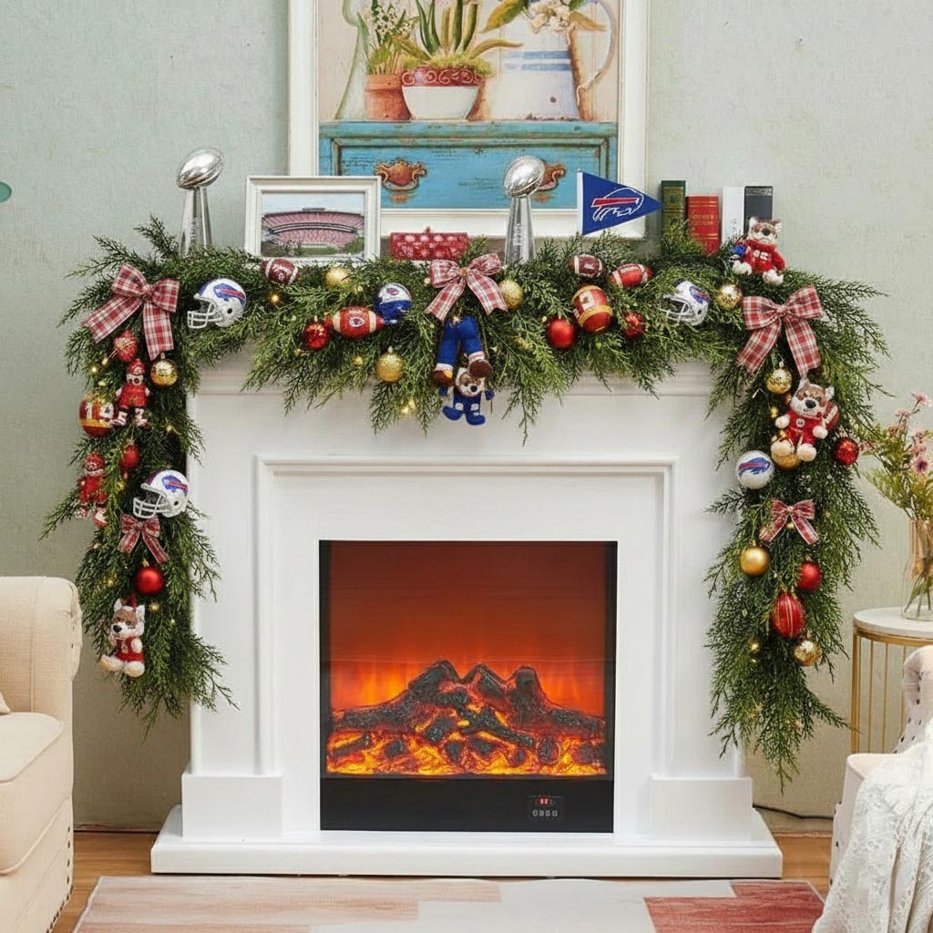 💥Buy 2 Get 2 Free🛏️NFL Team Artificial Cedar Garland