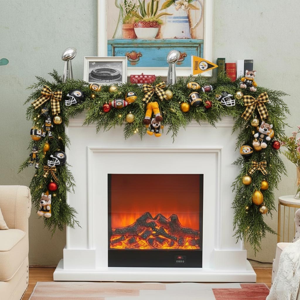 💥Buy 2 Get 2 Free🛏️NFL Team Artificial Cedar Garland