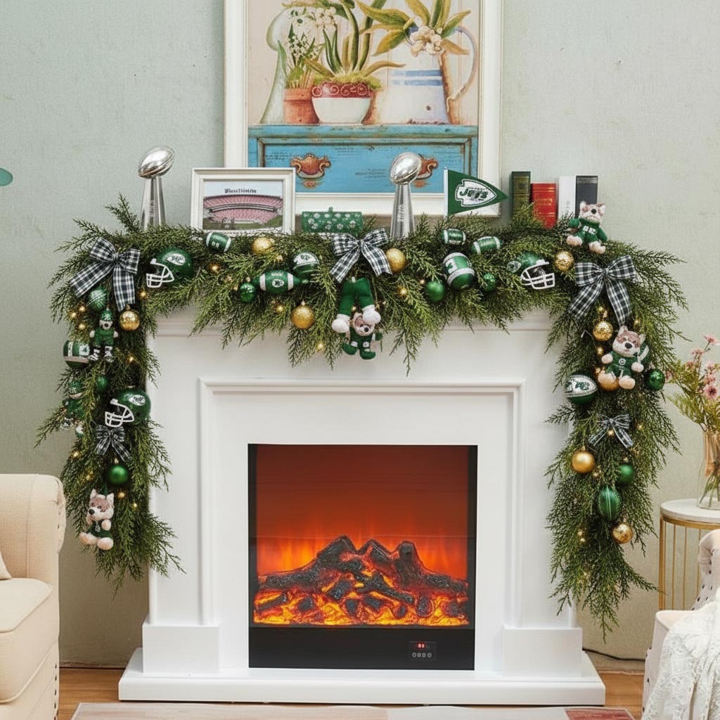 💥Buy 2 Get 2 Free🛏️NFL Team Artificial Cedar Garland