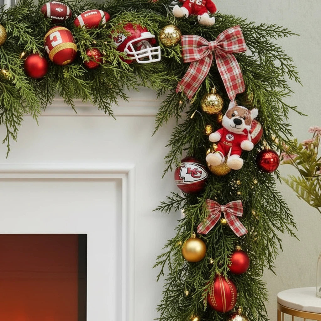 💥Buy 2 Get 2 Free🛏️NFL Team Artificial Cedar Garland