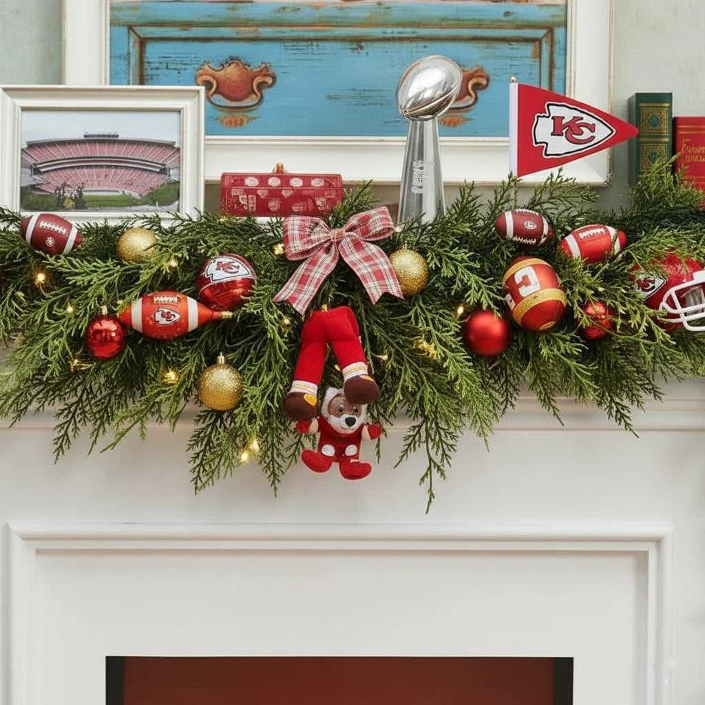 💥Buy 2 Get 2 Free🛏️NFL Team Artificial Cedar Garland
