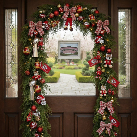 💥Buy 2 Get 2 Free🛏️NFL Team Artificial Cedar Garland