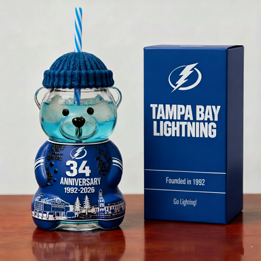 Tampa Bay Lightning 34th Anniversary Bear Bottle – Limited Edition (1992–2026)