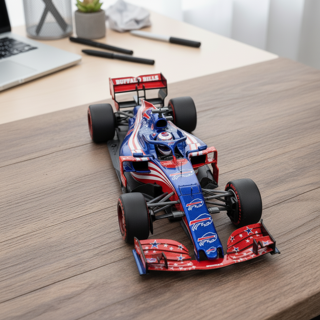 🏎️ NFL Team F1 Car Model — Team-Branded Formula-Style Display Model
