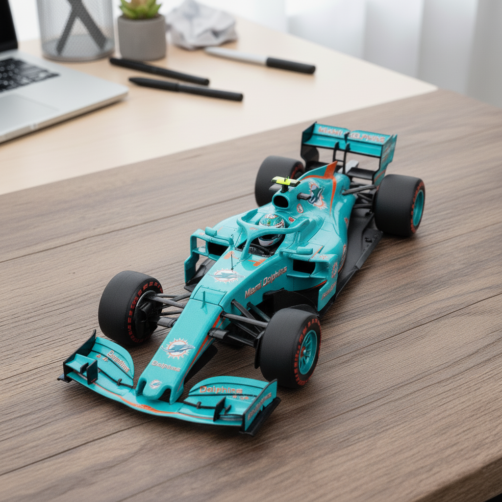 🏎️ NFL Team F1 Car Model — Team-Branded Formula-Style Display Model