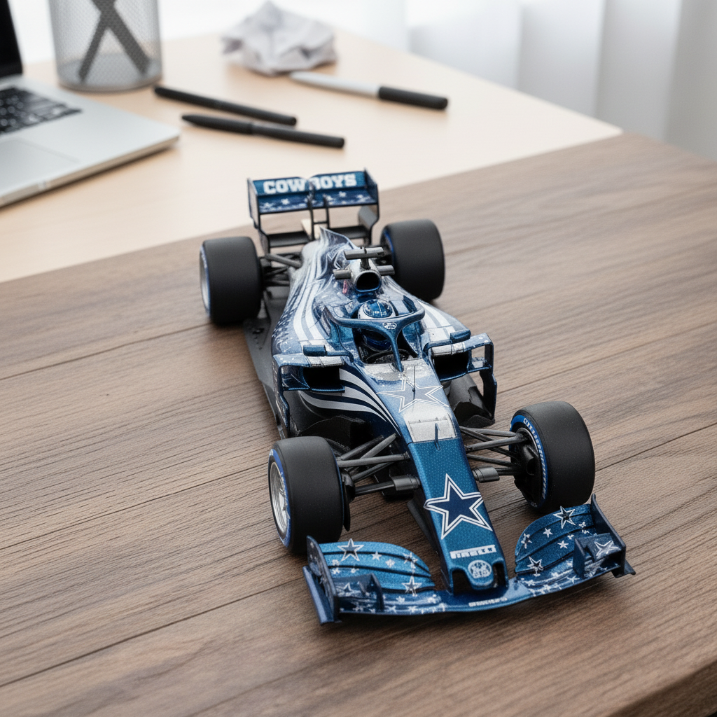 🏎️ NFL Team F1 Car Model — Team-Branded Formula-Style Display Model